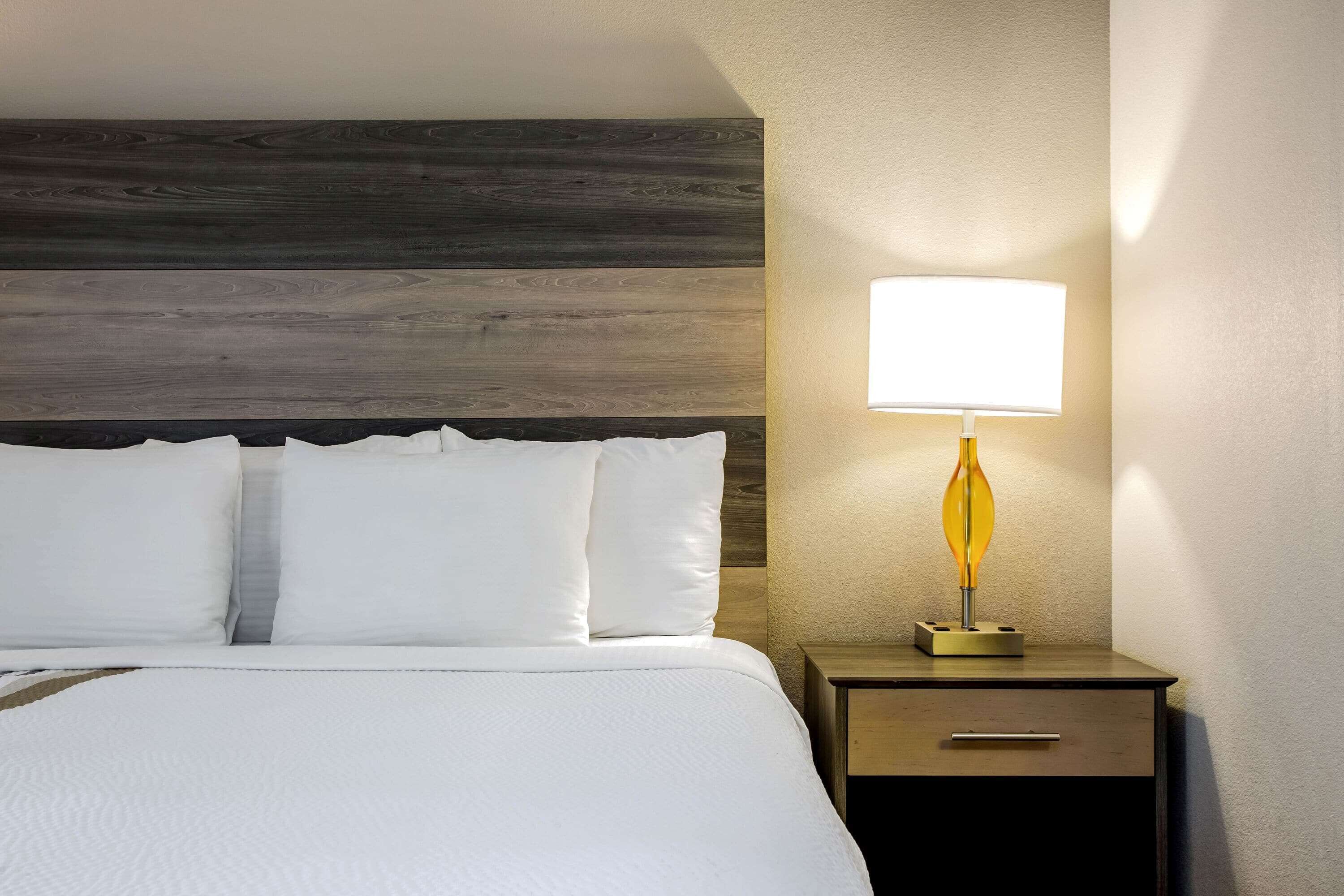 premium bedding, pillow-top beds, desk, iron/ironing board