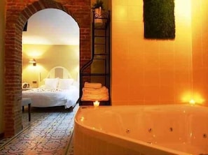 Suite, bain à remous, vue jardin (El bosque)