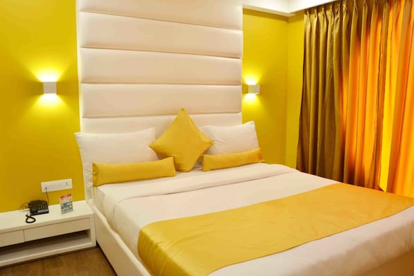 Standard Double or Twin Room, 1 Double Bed, Private Bathroom | In-room safe, desk, rollaway beds, free WiFi - OYO 963 Hotel Rumaya (Ujjain)