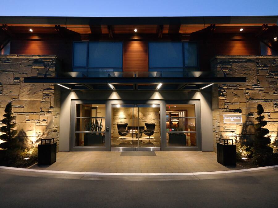 Front of property – evening/night