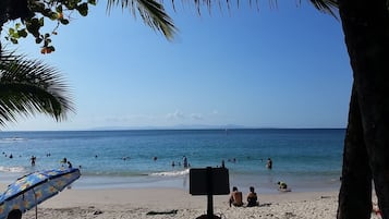 White sand, motor boating, fishing