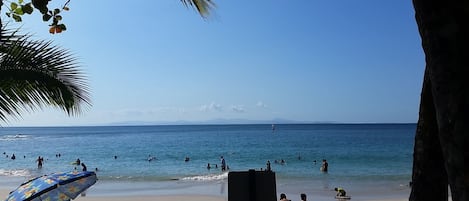 White sand, motor boating, fishing