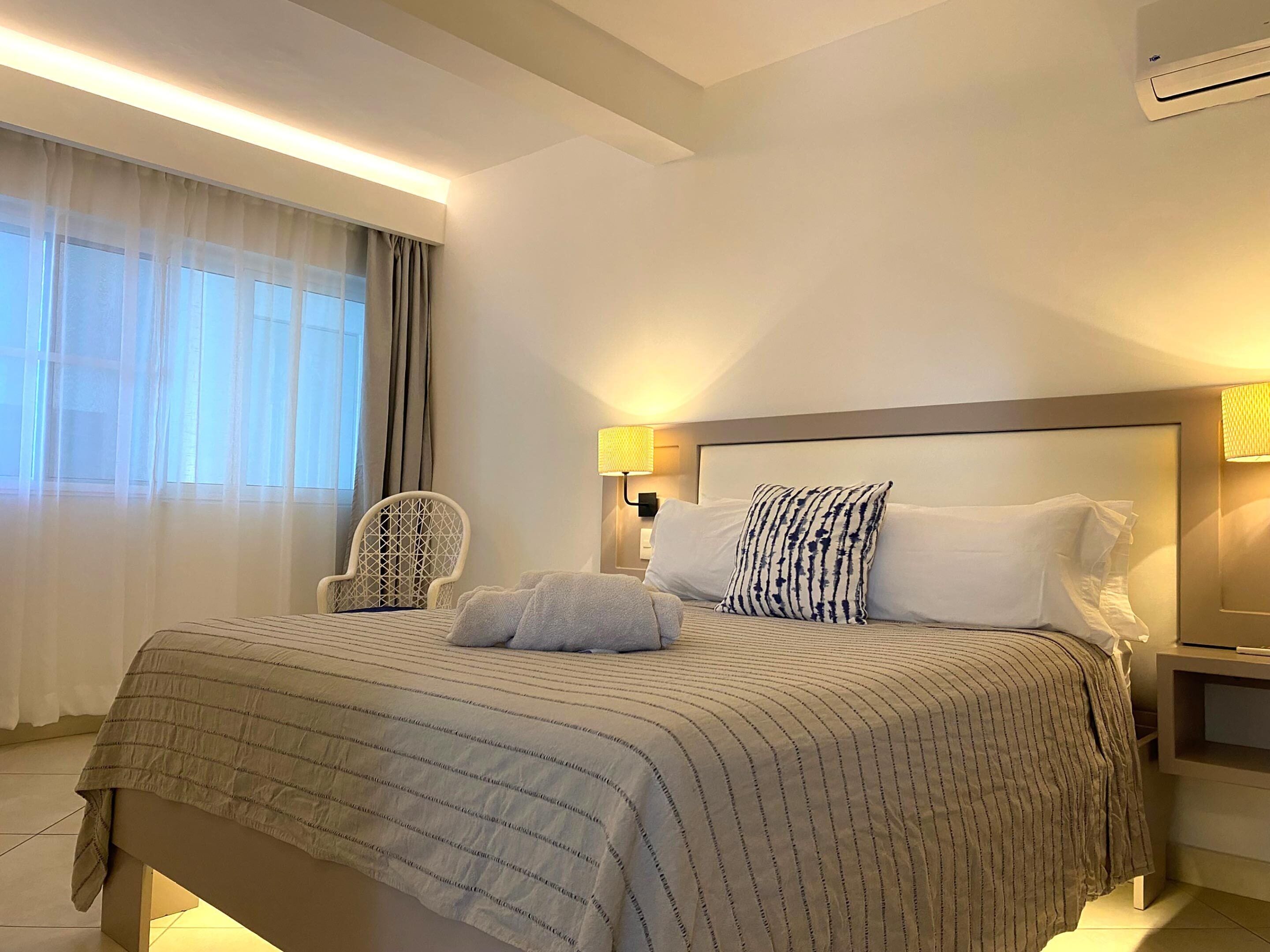 Standard Apartment, 2 Bedrooms, Garden View | In-room safe, desk, laptop workspace, free cribs/infant beds