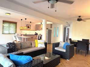 Superior Apartment, 2 Bedrooms, Pool View | Living area - Bahia Residence Cabarete (Cabarete)