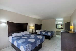 Room, 2 Queen Beds, Non Smoking | Desk, iron/ironing board, free WiFi, bed sheets - Executive Inn Beeville US 181 By Capital O (Beeville)