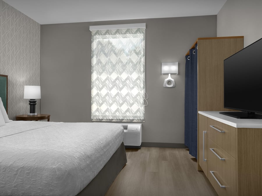 Peralatan tempat tidur premium, tilam berlapik, meja