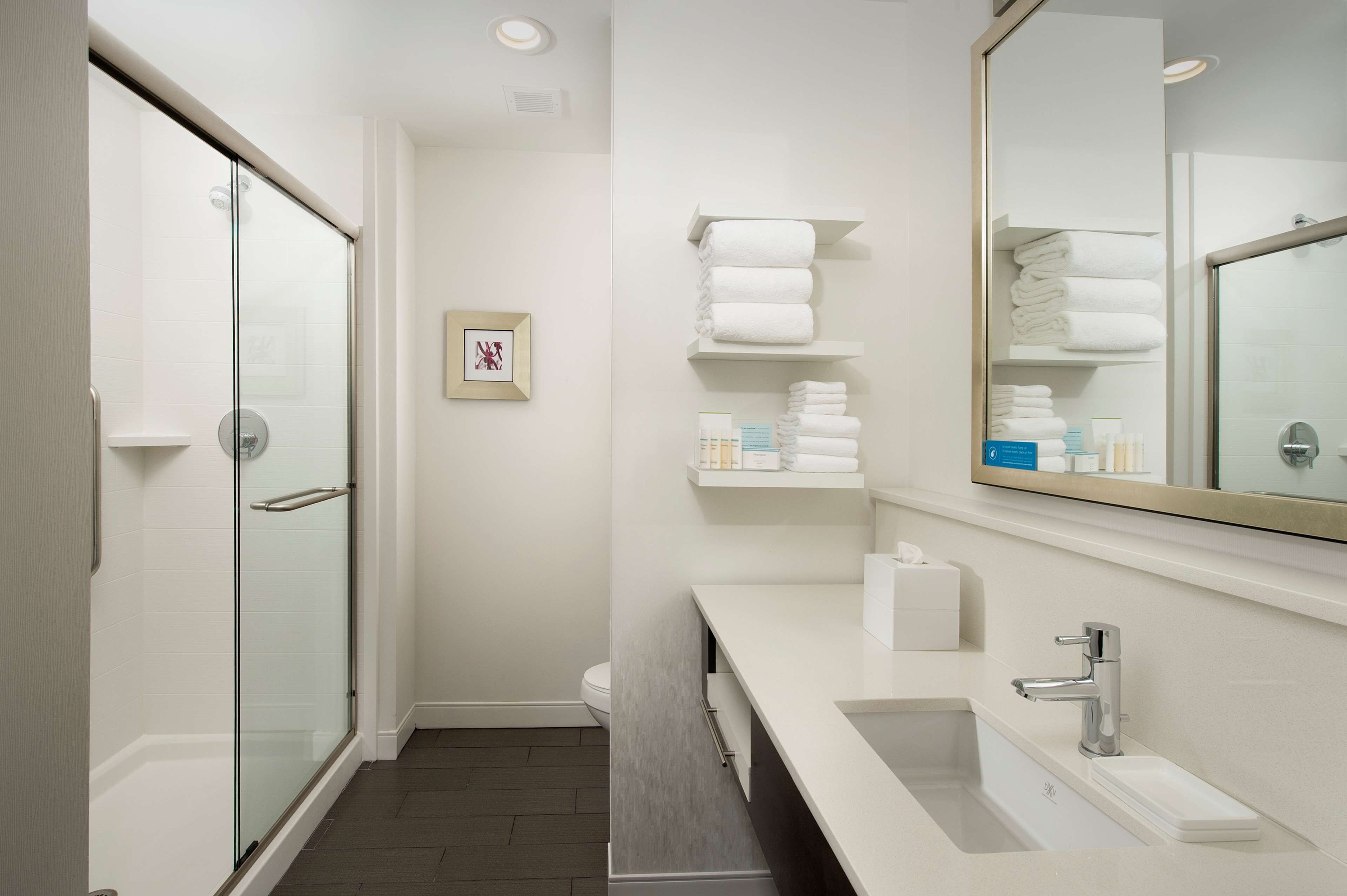 Free toiletries, hair dryer, towels, soap
