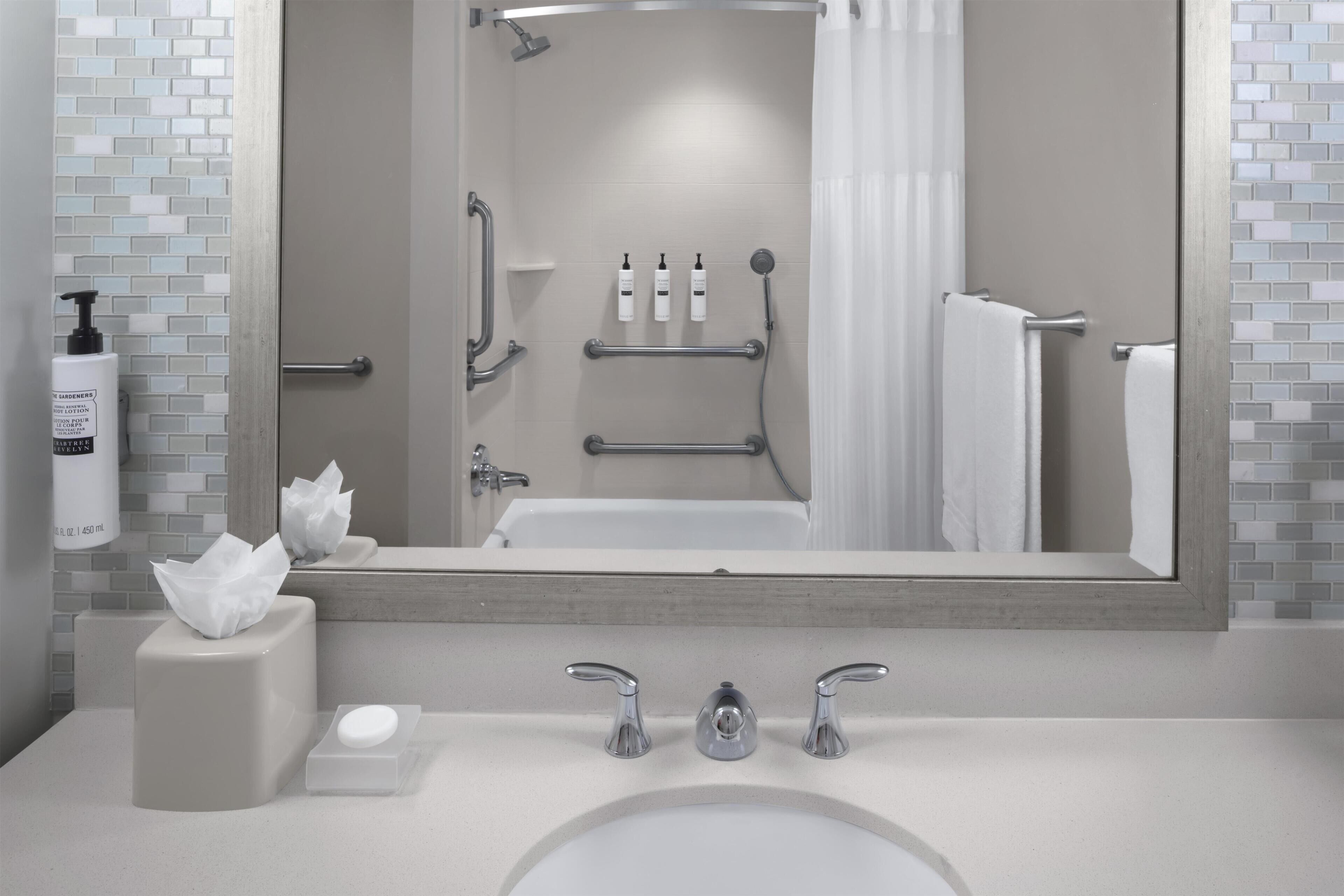 Free toiletries, towels