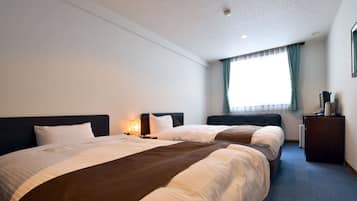 Blackout drapes, iron/ironing board, bed sheets