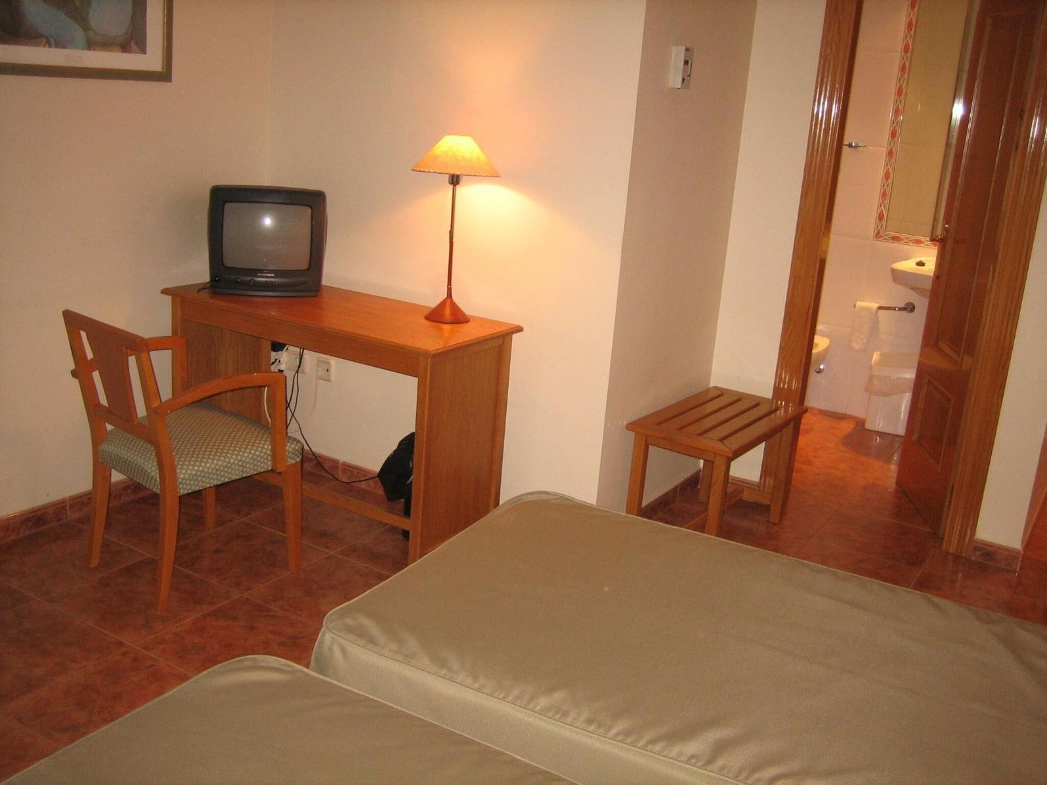 desk, blackout curtains, iron/ironing board, free wifi