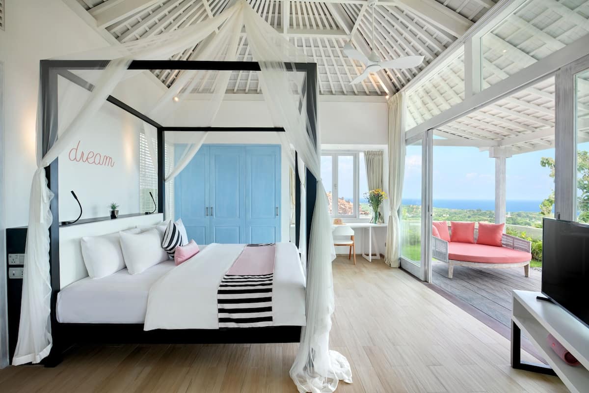 Villa, 1 slaapkamer, uitzicht op oceaan | 1 slaapkamer, luxe beddengoed, een kluis op de kamer