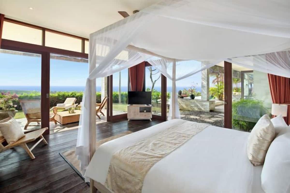1 slaapkamer, luxe beddengoed, een kluis op de kamer
