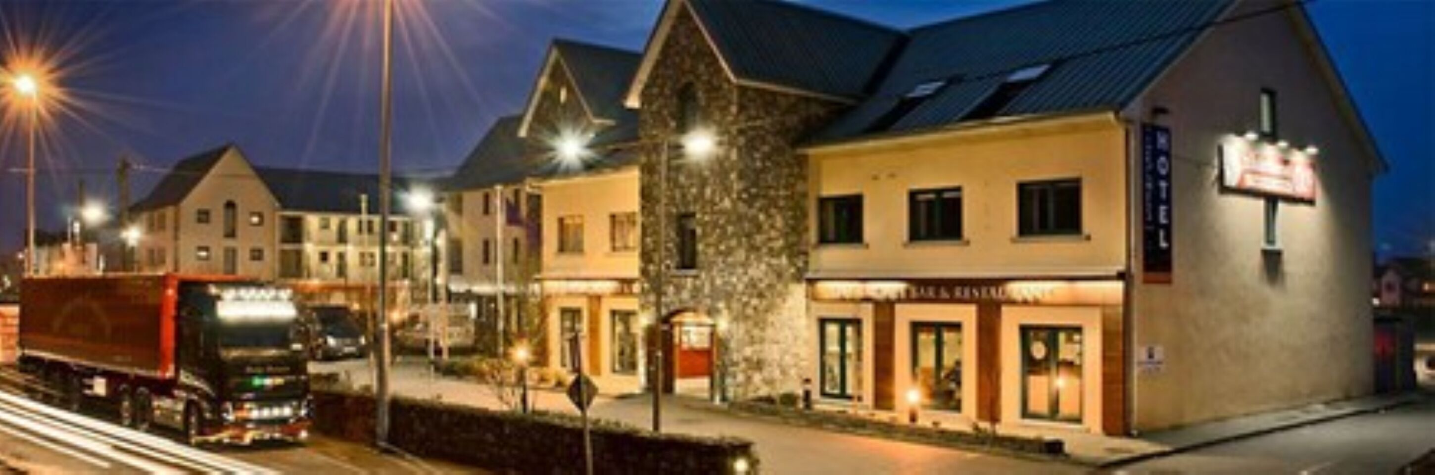 Front of property – evening/night