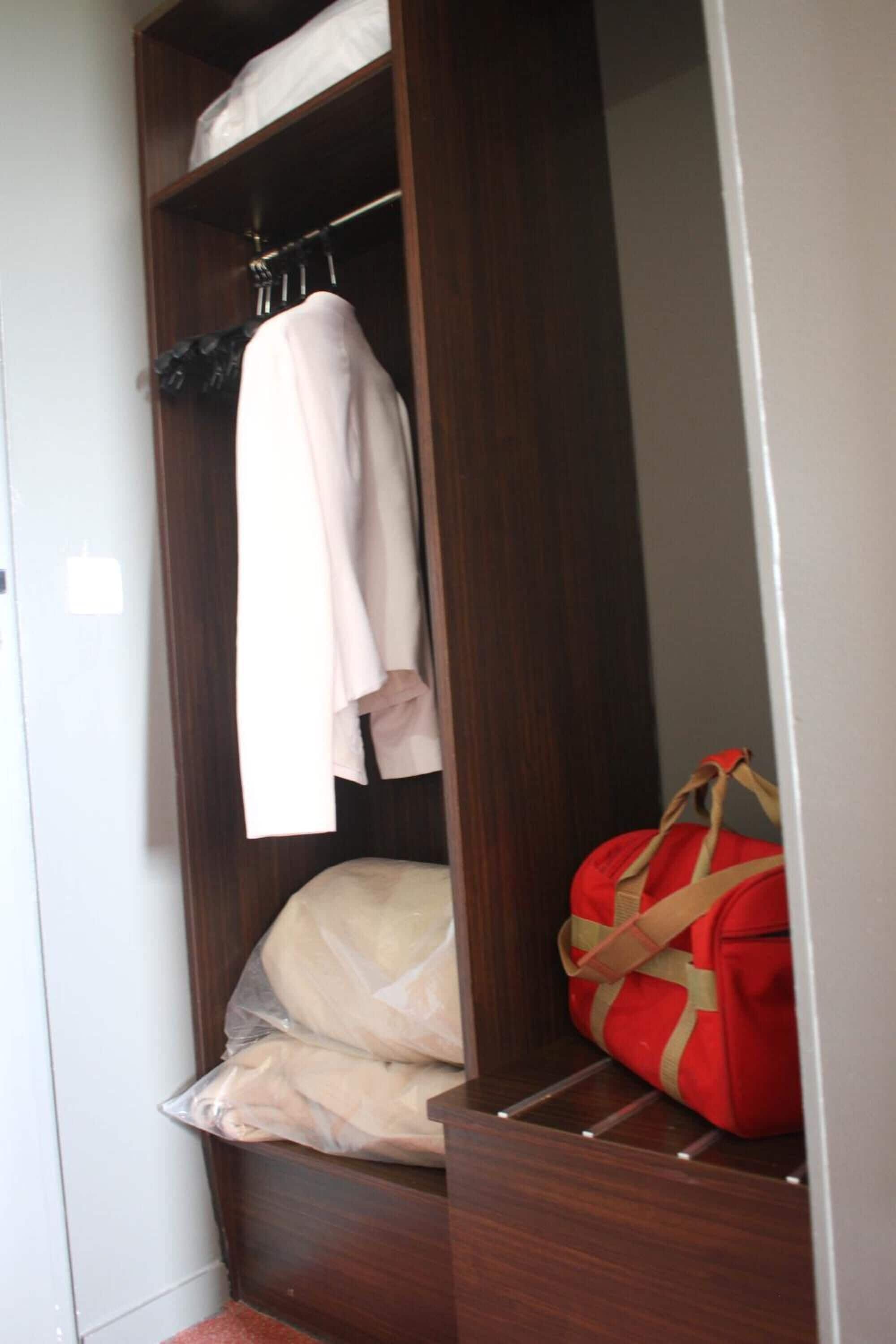 single room | desk, blackout curtains, soundproofing, iron/ironing board