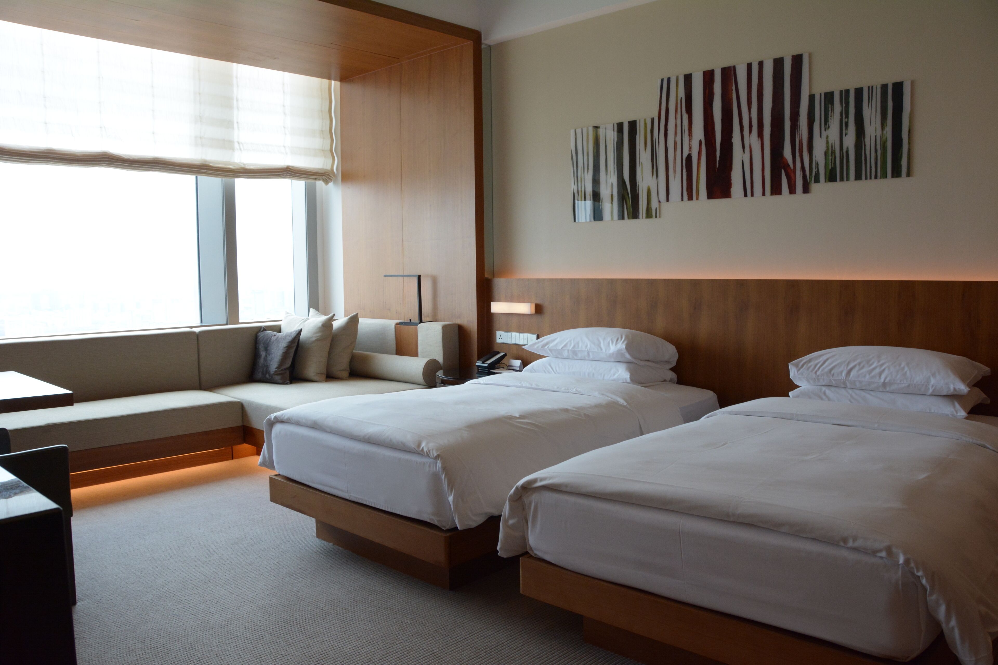 premium bedding, down duvets, memory-foam beds, minibar