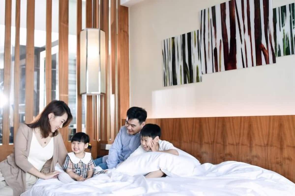 Premium bedding, down comforters, memory foam beds, minibar