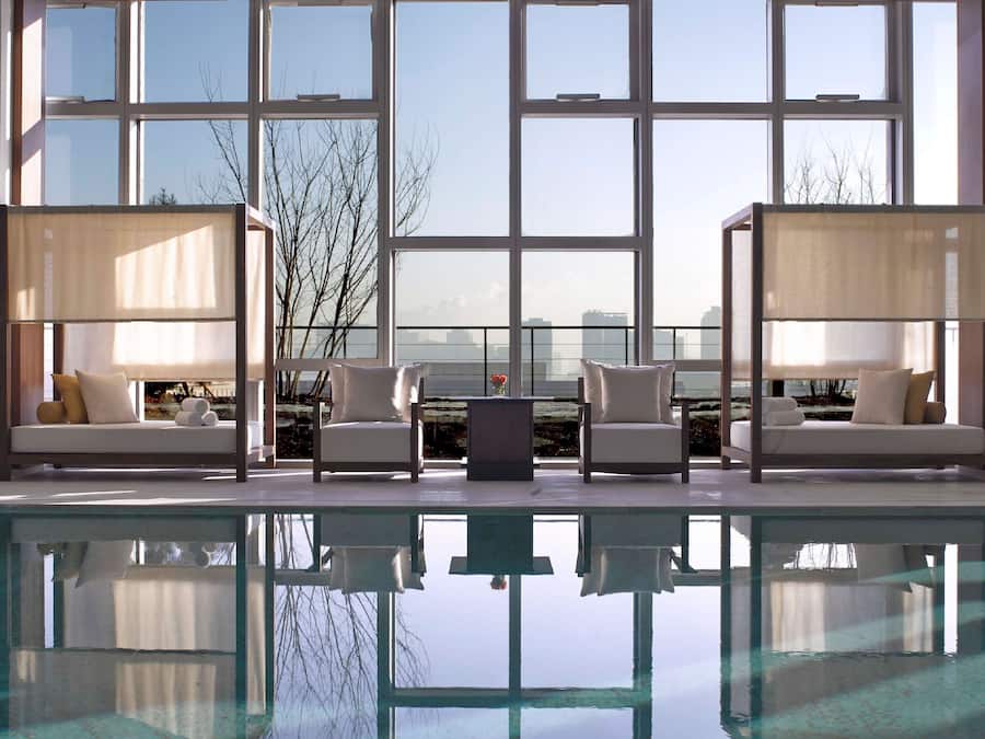 Indoor pool, open 6:00 AM to 11:00 PM, free pool cabanas