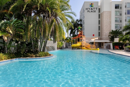 Room, Multiple Beds, Pool View | View from room