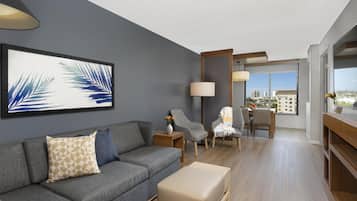 Premium bedding, pillow-top beds, in-room safe, desk