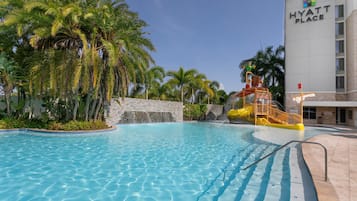 Room, 1 King Bed with Sofa bed, Pool View | View from room