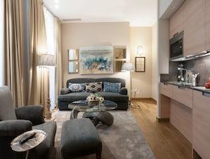 Superior Suite, 1 King Bed with Sofa bed (3 People) | Living area