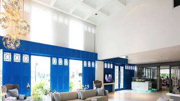 Mostrador para check-in y check-out