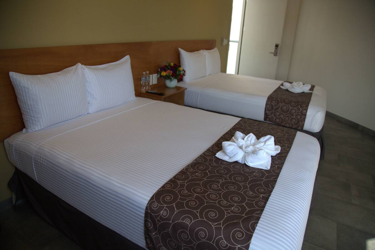 standard double room | premium bedding, desk, soundproofing, free wifi