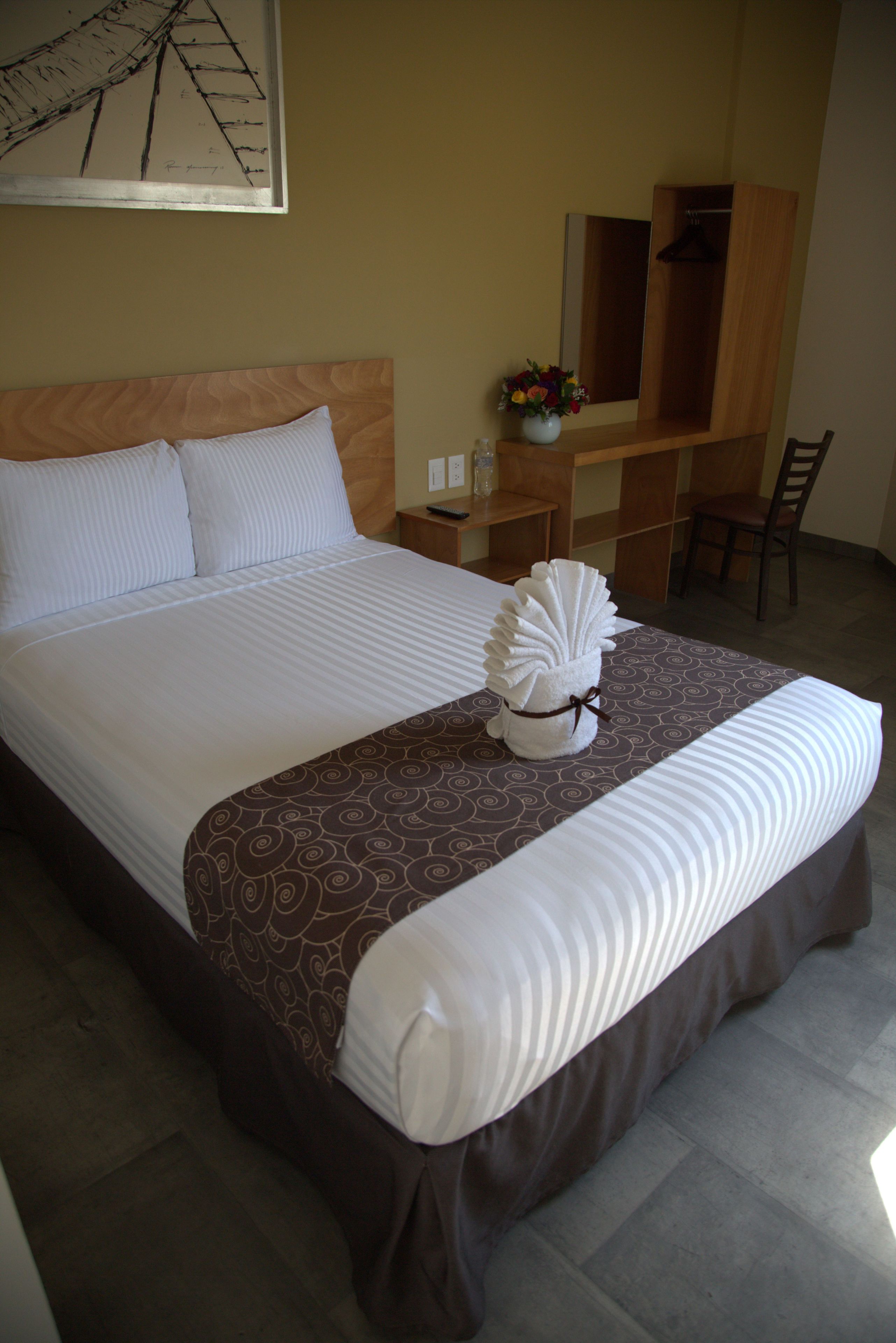 standard double room | premium bedding, desk, soundproofing, free wifi
