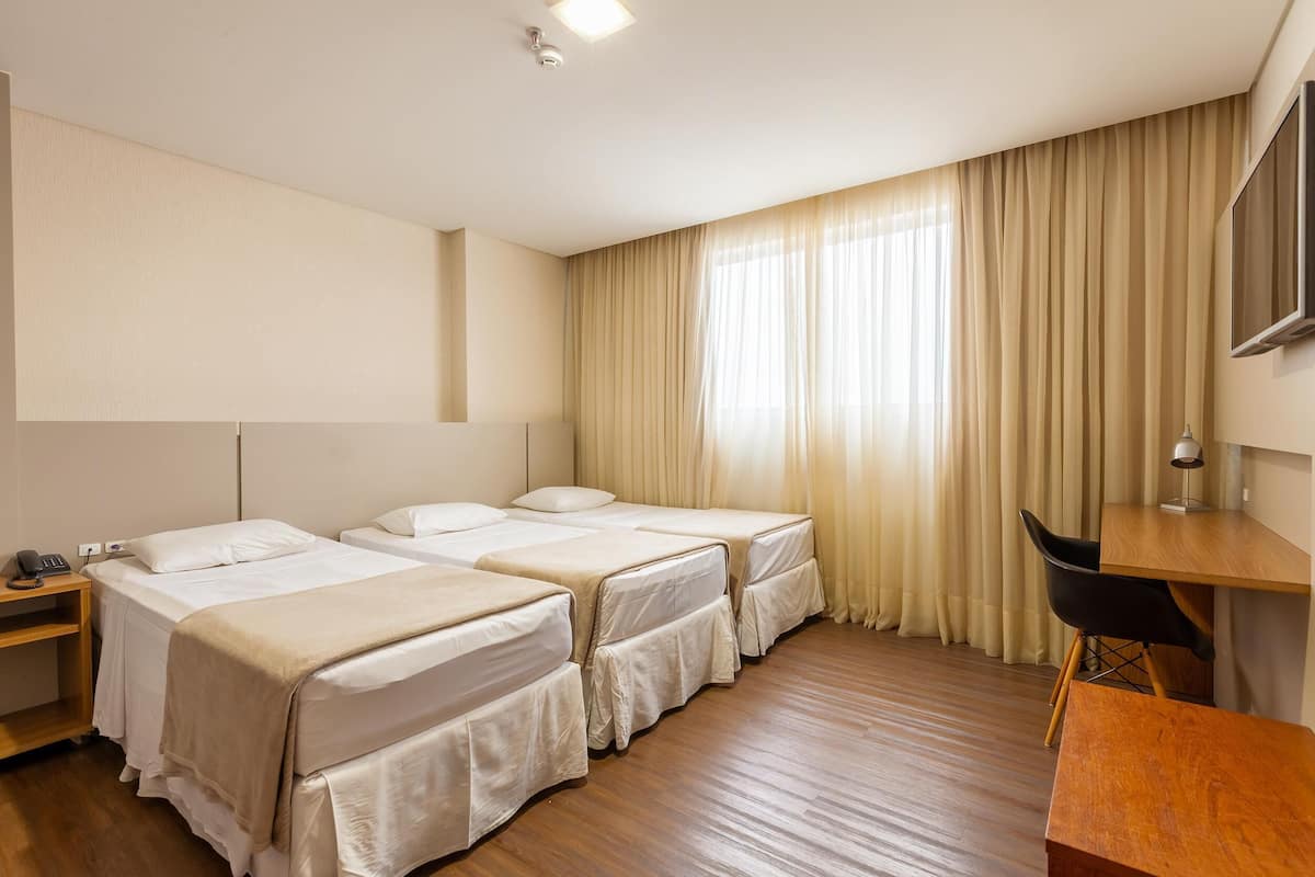 Minibar, desk, blackout drapes, free WiFi