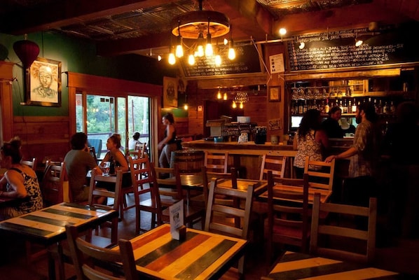 Lunch and dinner served, local cuisine