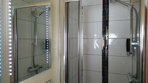 Standard Double Room (Second Floor Large Double) | Bathroom | Shower, free toiletries, hair dryer, towels
