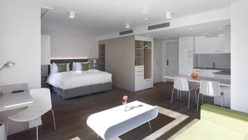 In-room safe, desk, blackout curtains, soundproofing