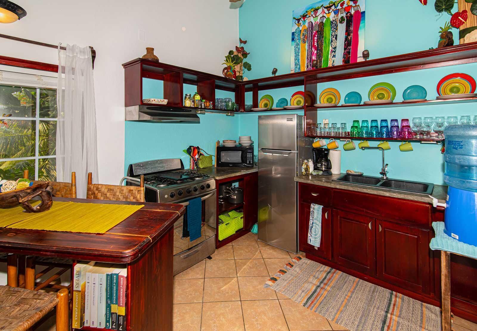 Room (The Loft @ The Blue Bahia Resort in S) | Private kitchen | Fridge, microwave, coffee/tea maker, electric kettle