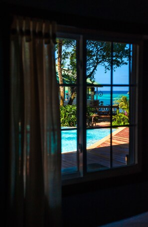 Premium Condo, 2 Bedrooms, Kitchen, Pool View | View from room - Blue Bahia Resort (Roatan)