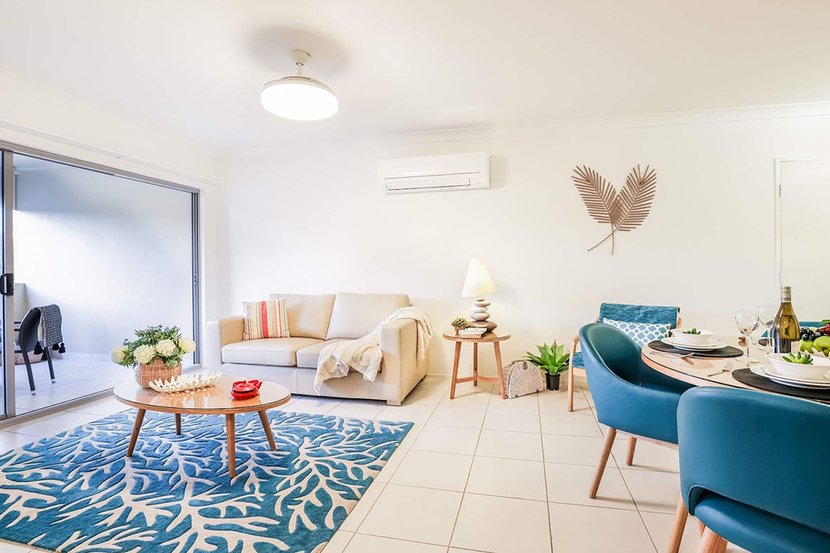 one bedroom pool view | living area | 32-inch flat-screen tv with cable channels, tv, ipod dock