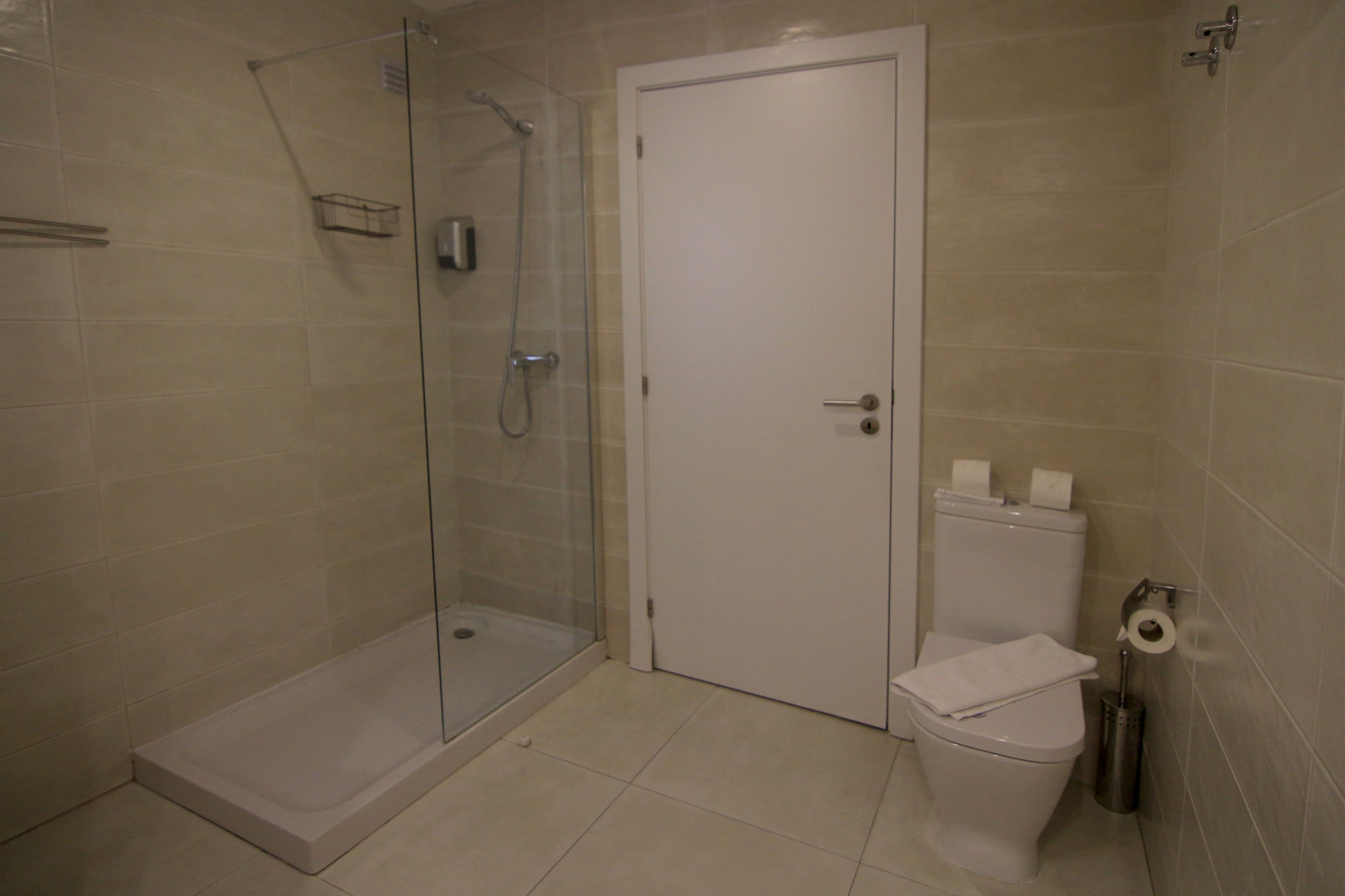 free toiletries, hair dryer, towels