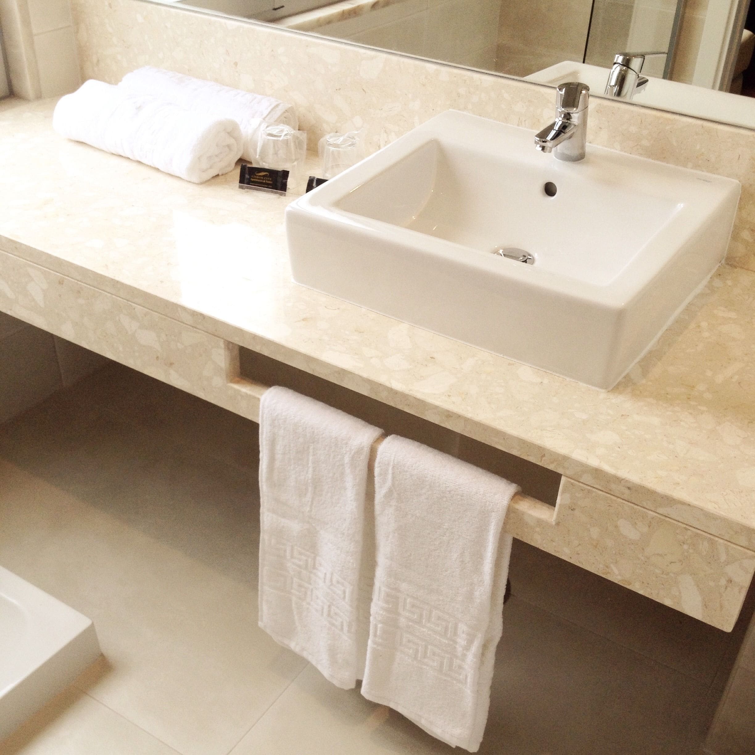 double room without kitchenette | bathroom sink