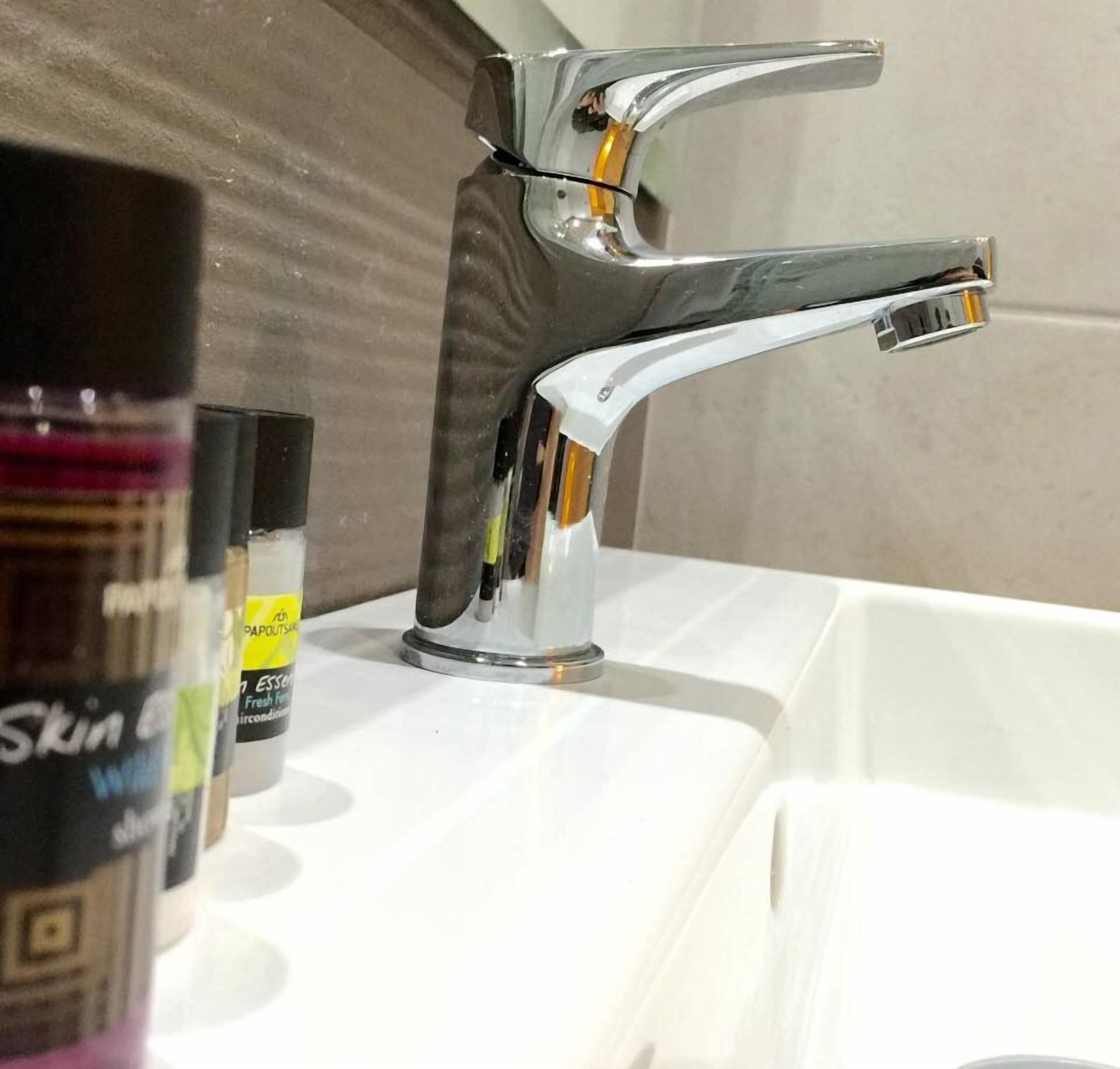 free toiletries, hair dryer, slippers, towels