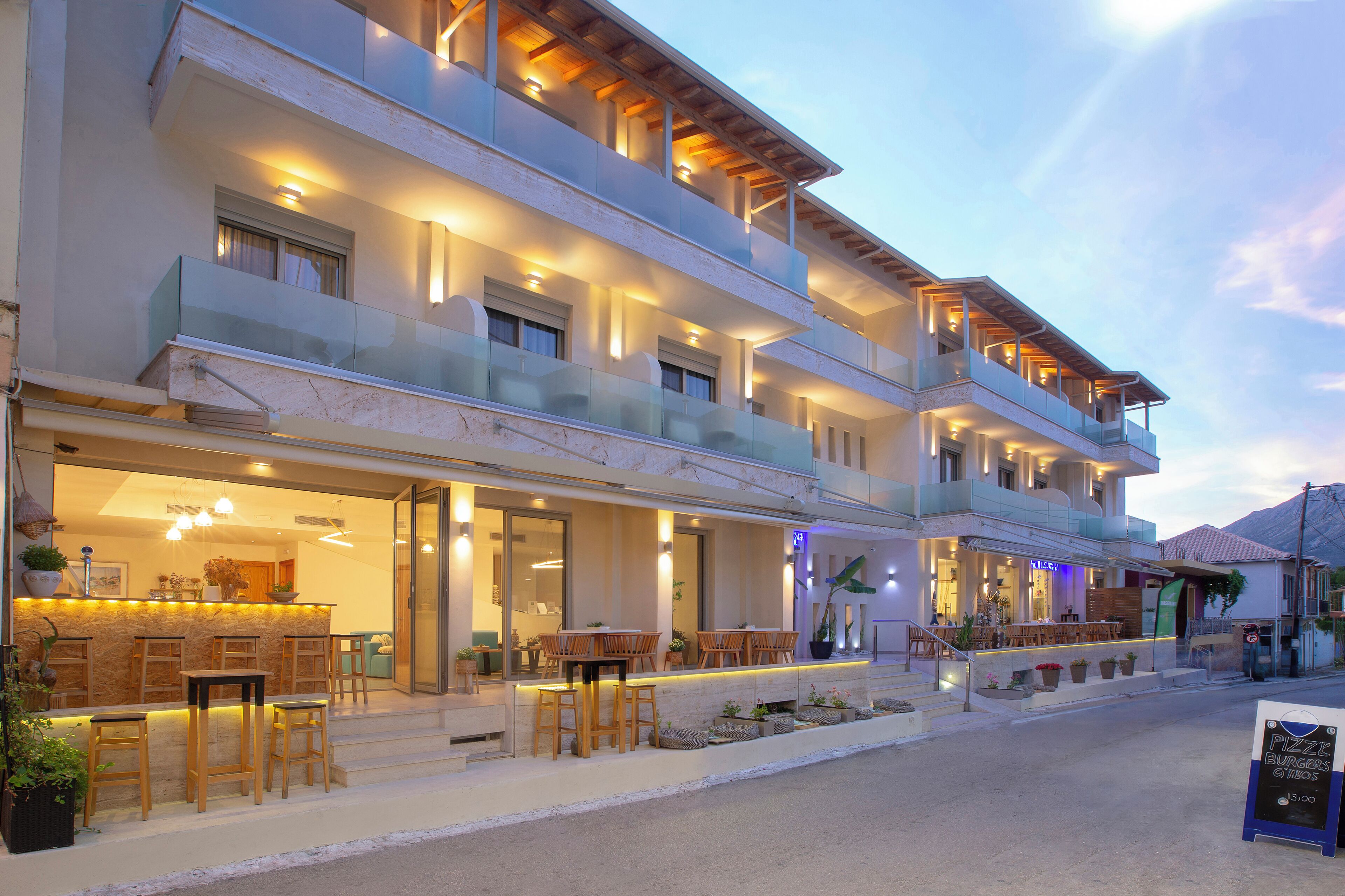 Front of property – evening/night