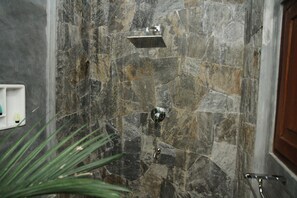 Vila, 1 quarto, vista para a piscina | Banheiro | Chuveiro, produtos de toalete grátis