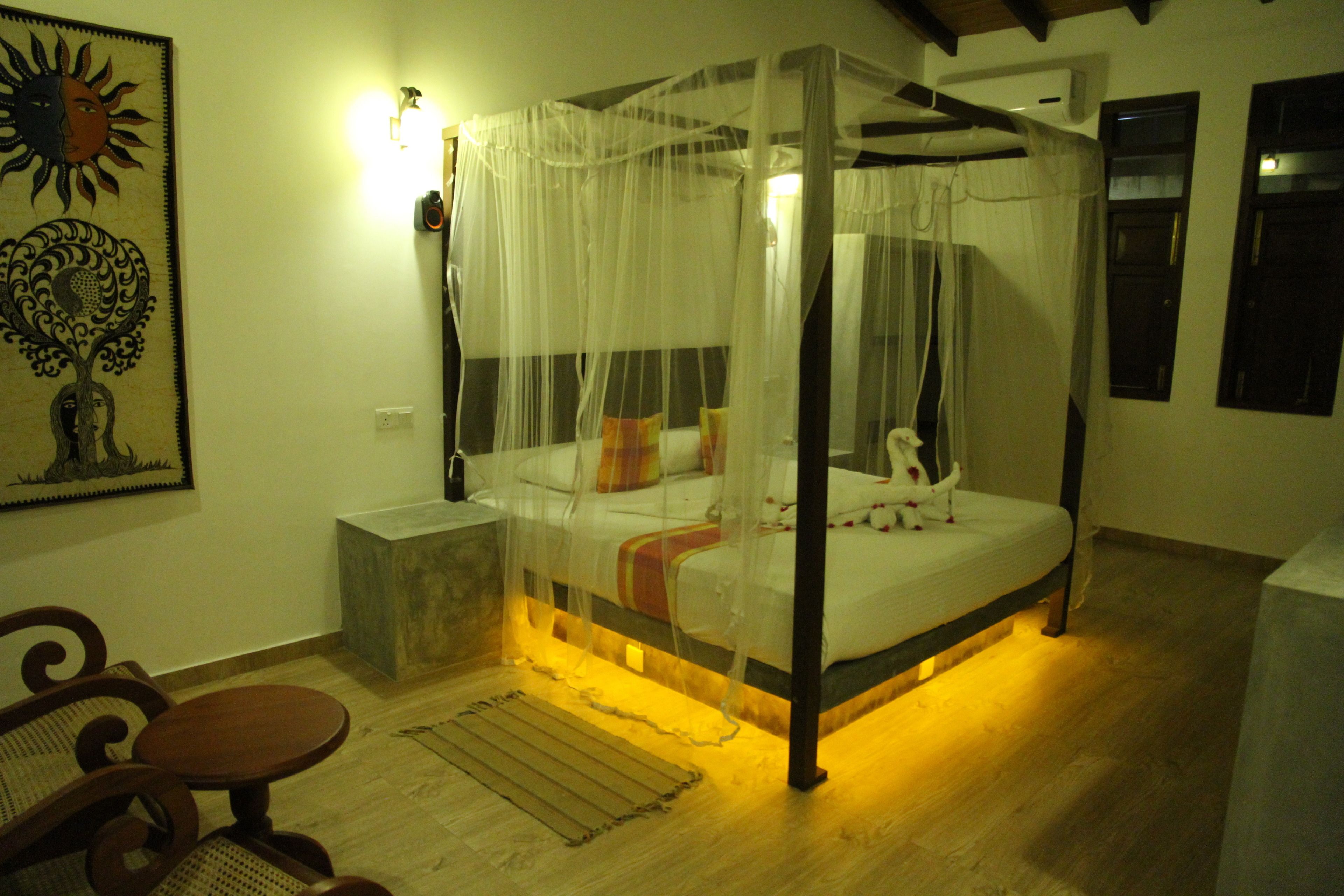 Romantic Bungalow, 1 Bedroom, Lagoon View | Premium bedding, minibar, in-room safe, desk