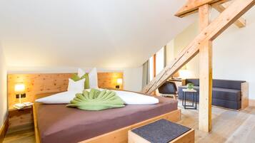 Junior Suite, Balcony, Mountain View (Attica) | Premium bedding, in-room safe, desk, laptop workspace