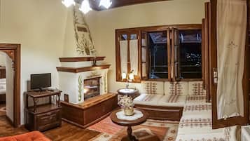 Superior-Suite, 1 Schlafzimmer, Balkon, Meerblick (Fireplace)