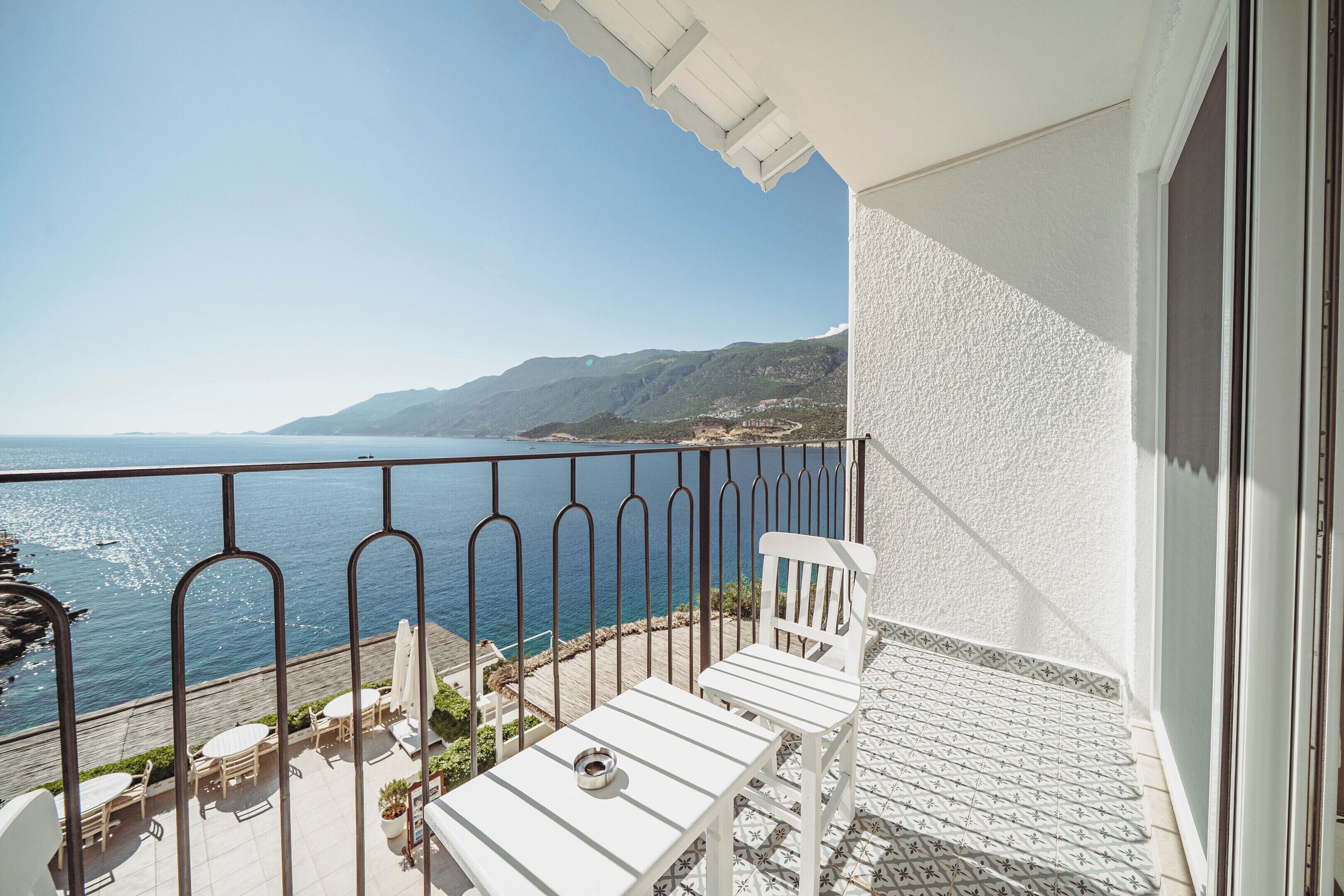 Habitación estándar doble, balcón, vistas al mar | Vistas del balcón