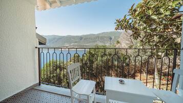 Double Room, Balcony, Partial Sea View | Balcony view