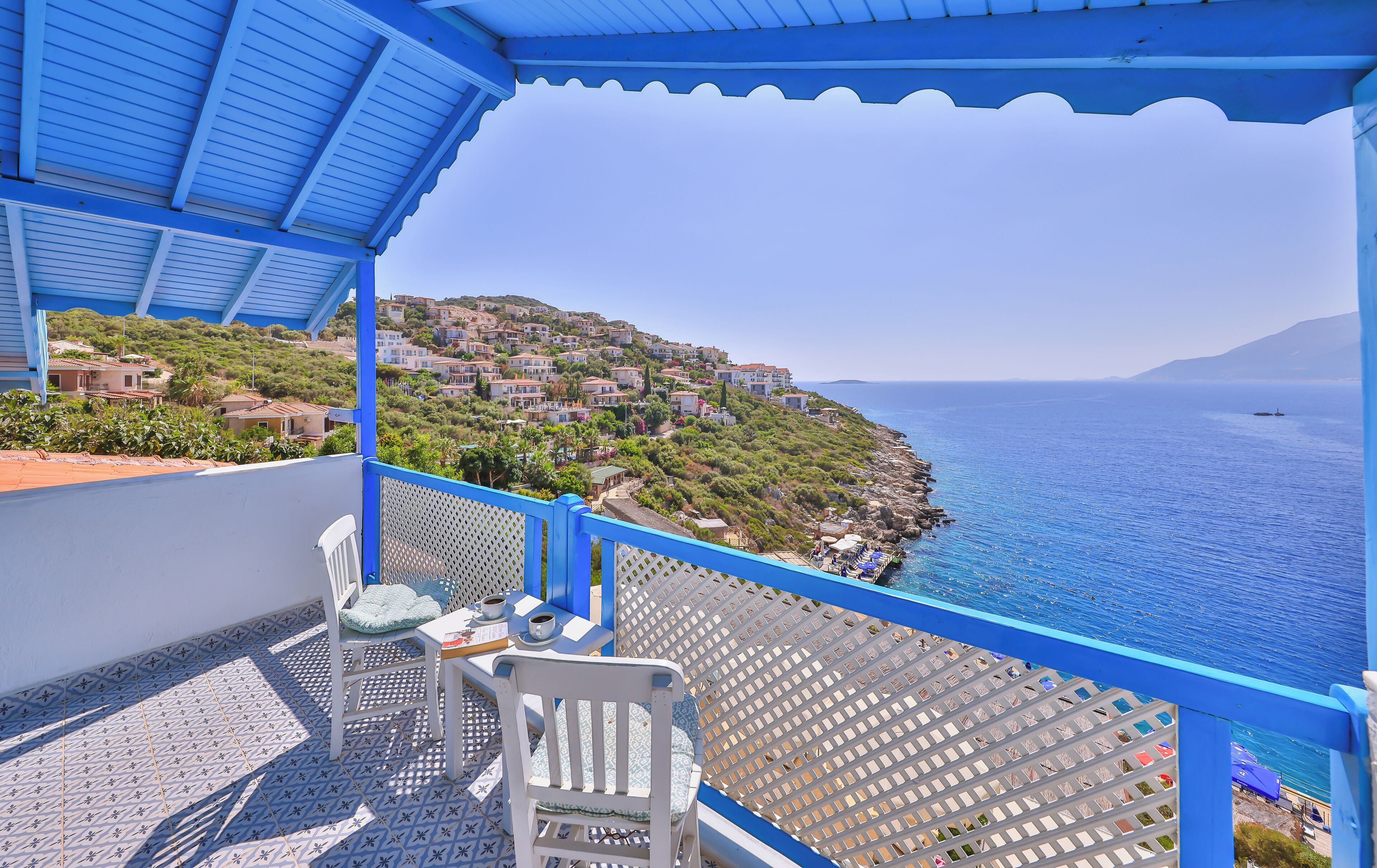 panoramic room, 1 double bed, balcony, sea view | terrace/patio