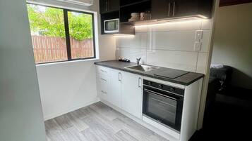 Apartment, 2 Bedrooms (Unit 4) | Private kitchen | Fridge, microwave, stovetop, electric kettle