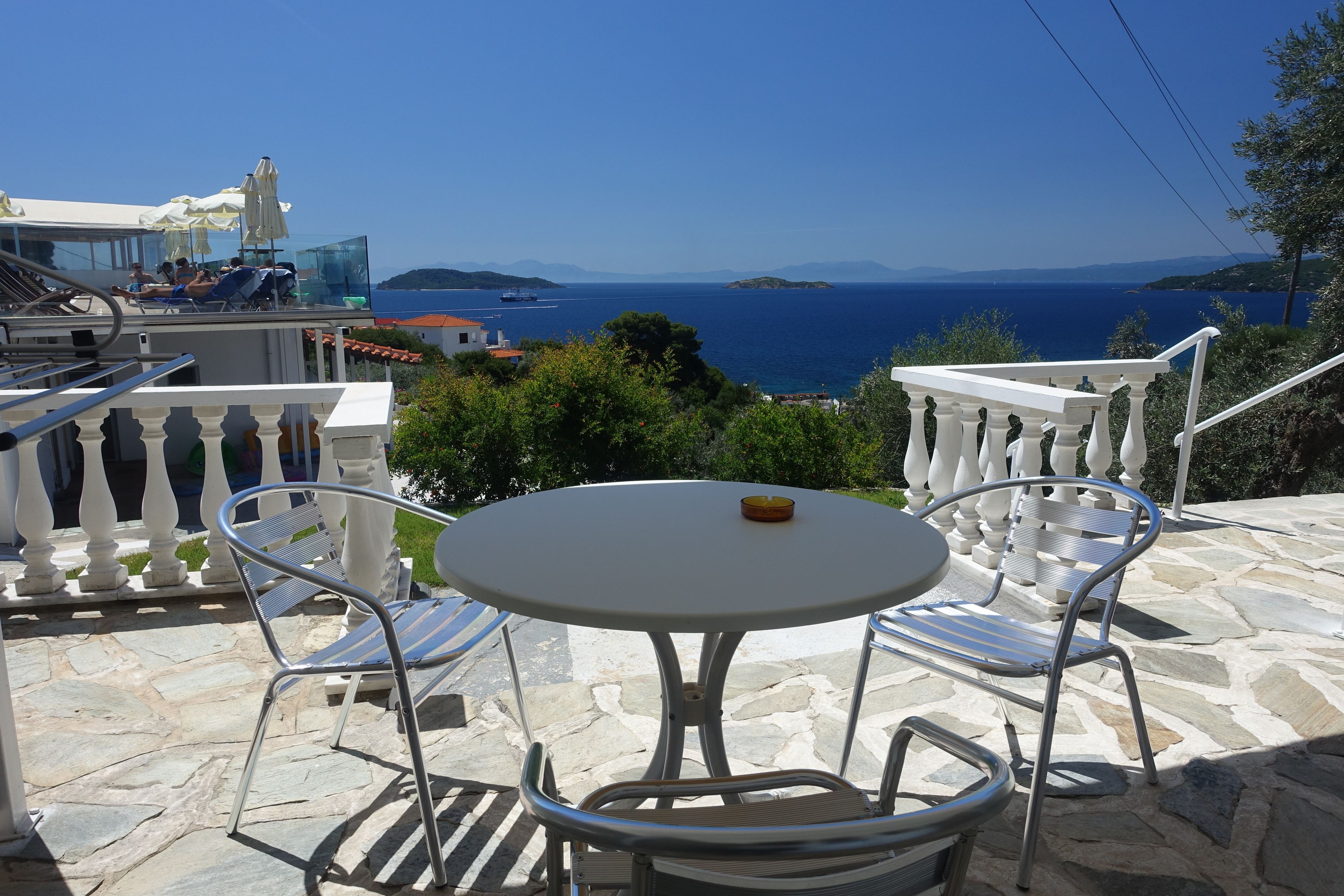 double or twin room, sea view | terrace/patio