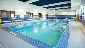 Indoor pool, open 6:00 AM to 10:00 PM, sun loungers