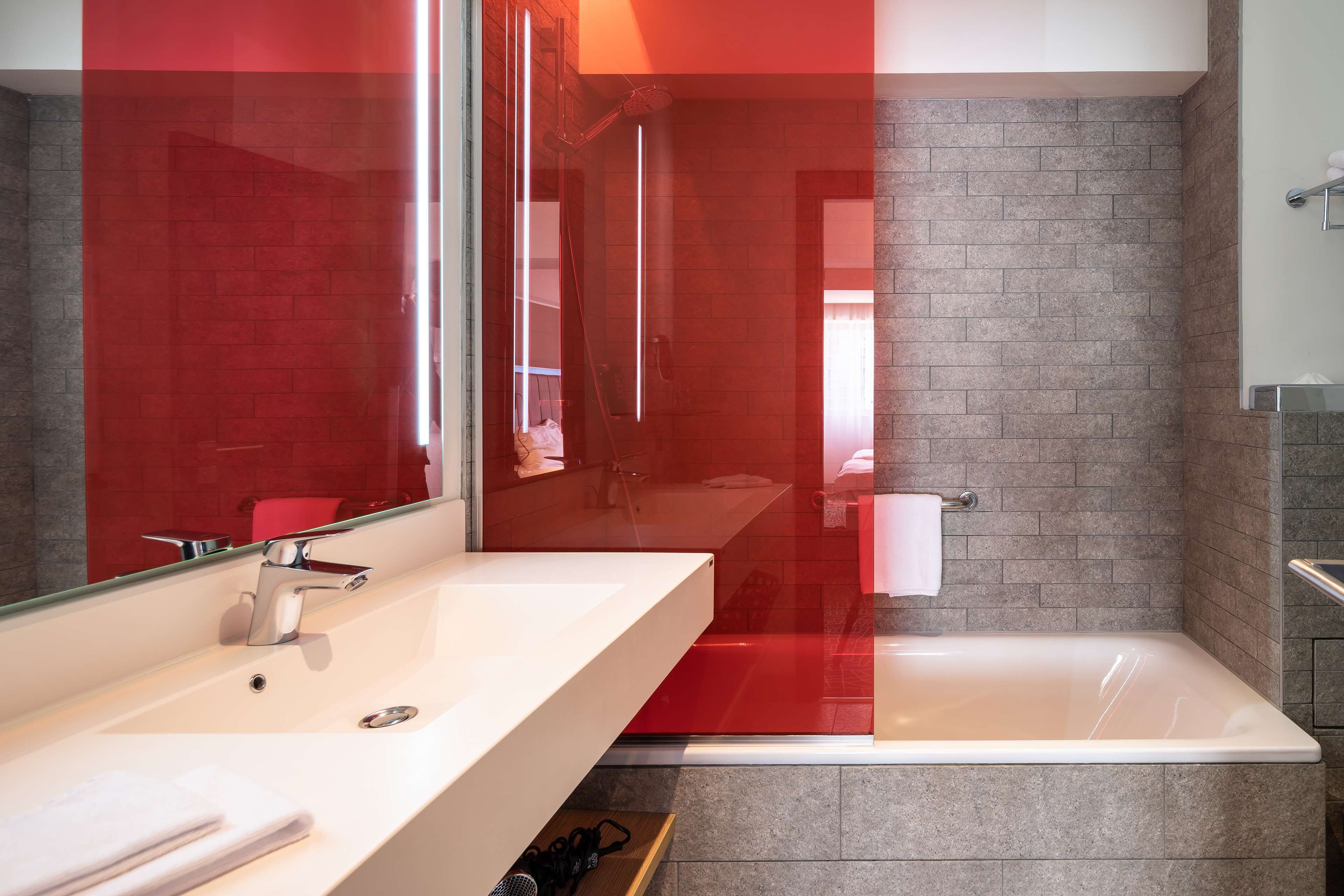 hair dryer, slippers, towels